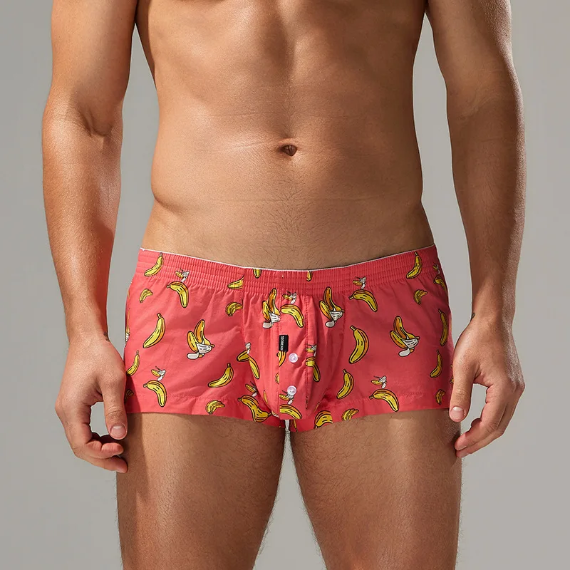 

Miosam aro боксеры банан мужские пляжные сексуальные трусы шорты хлопковые домашние штаны пижамы стринги шоу нижнее белье стрелка мужчина