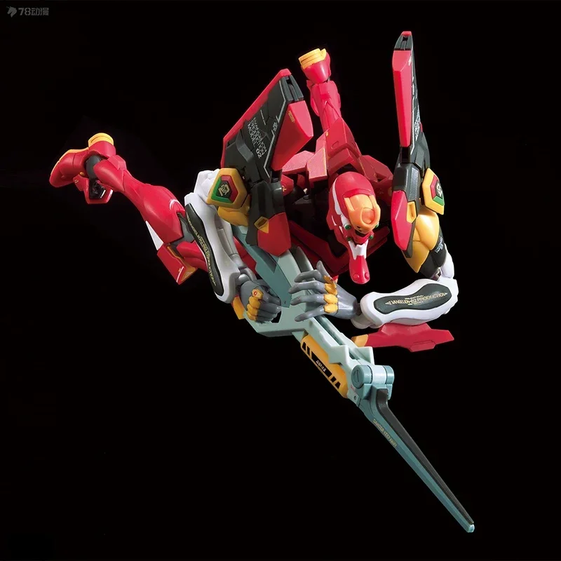 BANDAI Original GUNDAM RG EVA SERIES EVA 2 MACHINE  Anime Action Figure Assembly Model Toys Collectible Model Ornaments Gifts