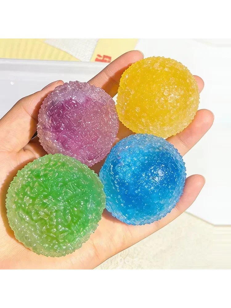 Squishy Ice Noisy Ball Maltose Fidgets Toy Blindbox – Weiches, langsam rückfederndes Anti-Stress-Spielzeug für Erwachsene – Handübungs-Geschenk