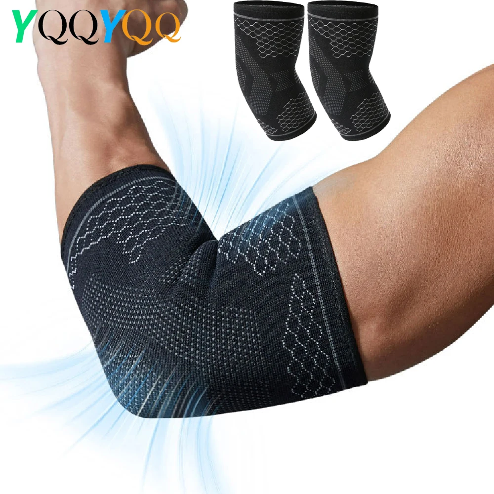 Tennis Elbow Brace - 1/2個入り テニス肘＆ゴルファー肘サポート、圧縮肘スリーブ、腱鞘炎用アームブレース、ジム、ウェイトリフティング、トレーニング用