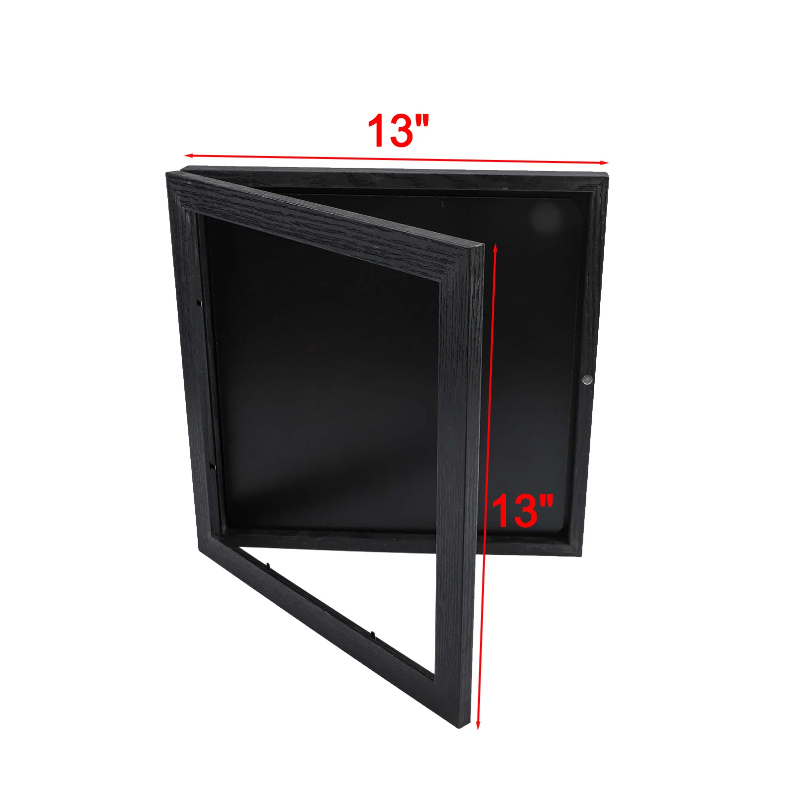 Wooden 13x13 Inch Shadow Box Frame With Fold Board For T Shirt Display UV Front Home Office Decor