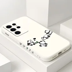 Baby Panda Phone Case For Samsung Galaxy S25 S24 S23 S22 S21 S20 S10 S10E Ultra Plus FE Note 20 Ultra 10 Plus Cover
