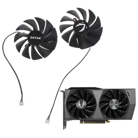 1/2PC 89mm GA92S2U 12V 4Pin Graphics Card Cooler Fan for ZOTAC GAMING GeForce RTX 3060 RTX 3060 Ti Twin Edge OC GPU Card