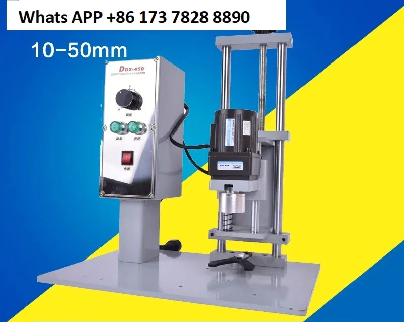 Máquina taponadora semiautomática DDX450 detergente para ropa, Laoganma, tapado de agua de vidrio, anticongelante