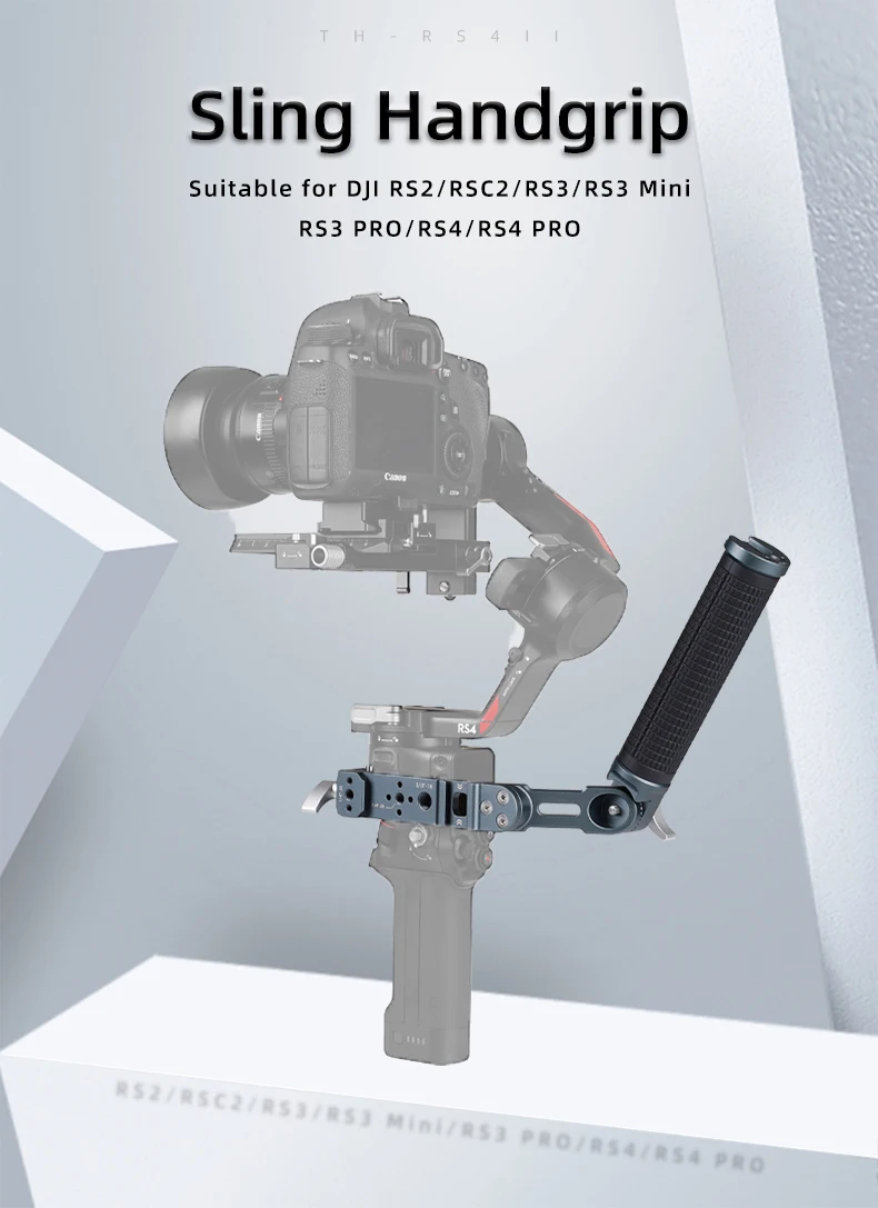 Universalgelenk-Sling-Griff mit NATO-Klemme, Kaltschuhhalterung für DJI RSC2/RS3/RS3 Mini/RS3 PRO/RS4/RS4 PRO Handstabilisator – Detail 1