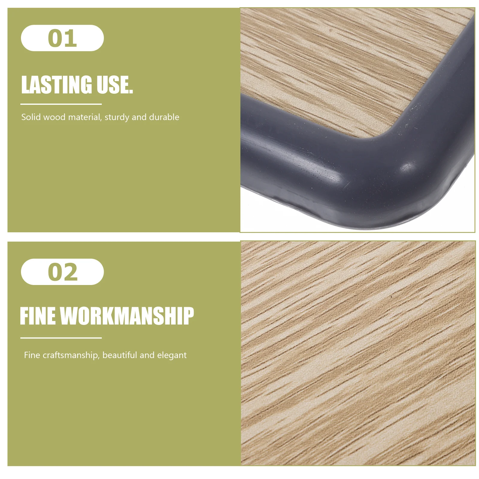 

Yardenfun Wooden Stool Seat Replacement Chair for Home Use Wood Design Comfortable Small Footrest