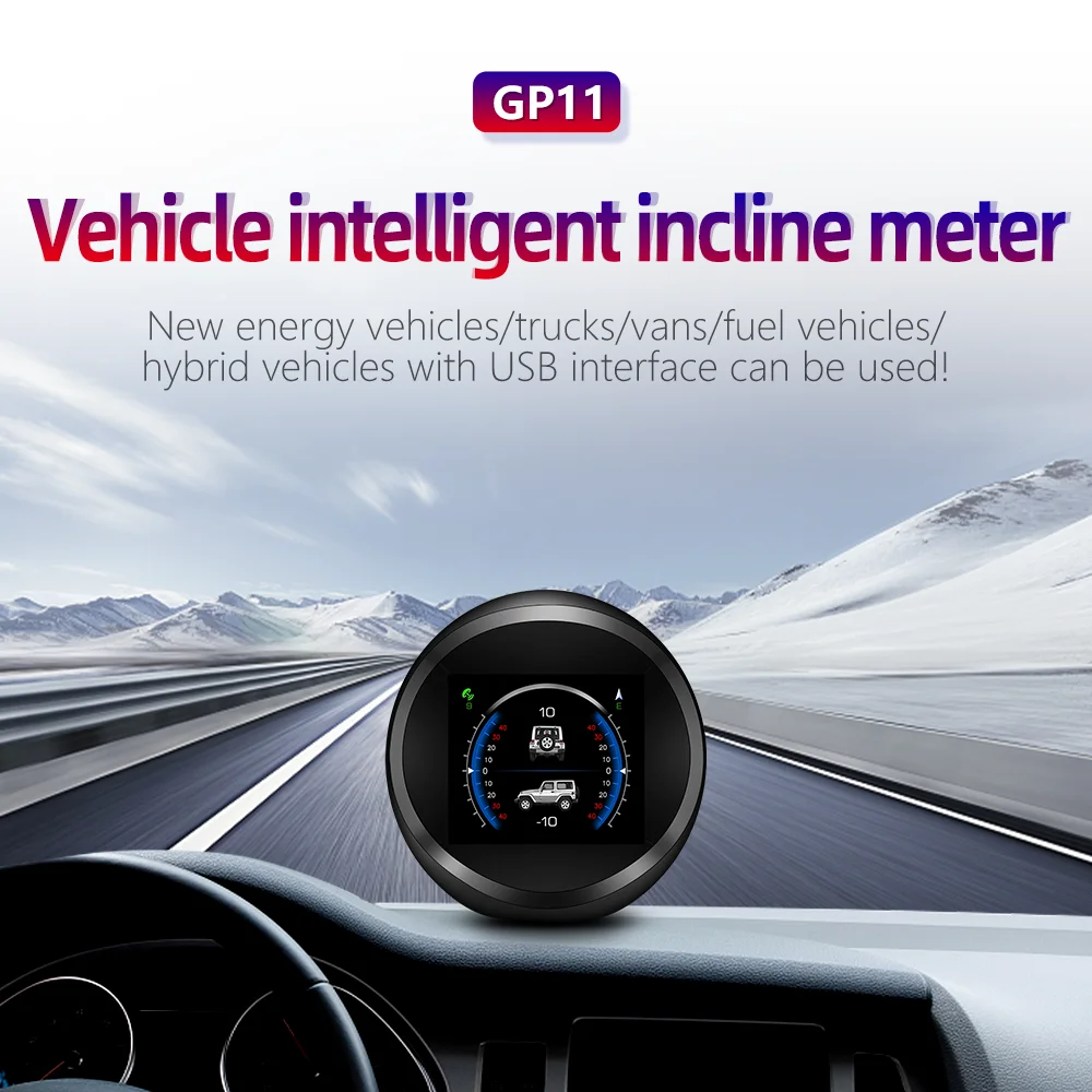 

HUD GPS Автомобильный дисплей GPS GP11 цифровой спидометр превышение скорости с функцией быстрой сигнализации Многофункциональный измеритель автомобильные аксессуары