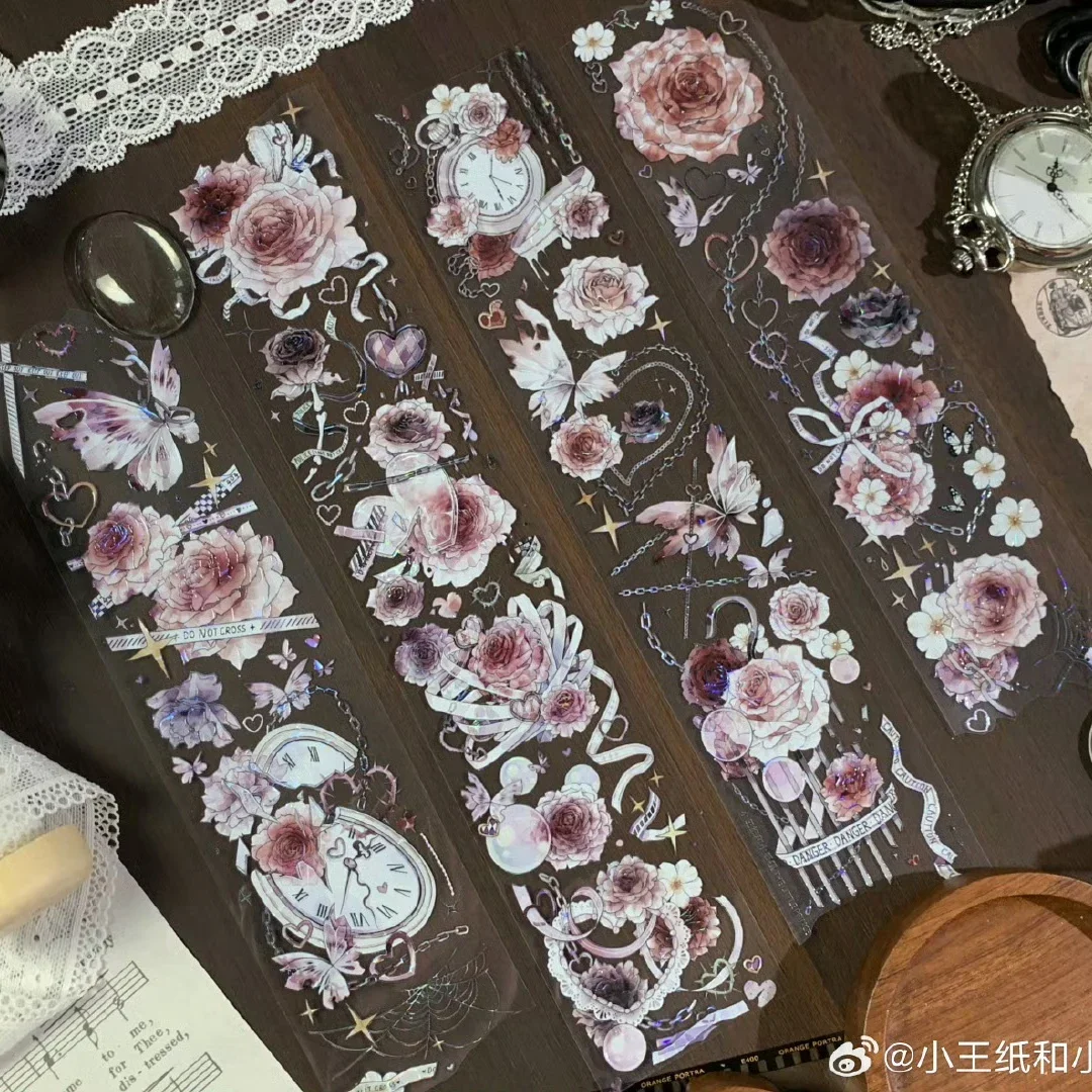 

1 петля Washi лента для домашних животных, цветы, ракушки, блеск, цветок, изготовление открыток, украшение для журнала