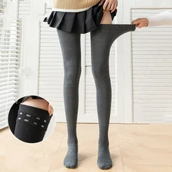 Calcetines largos por encima de la rodilla para Mujer, Medias altas hasta el muslo, lencería elástica de talla grande, Medias antideslizantes