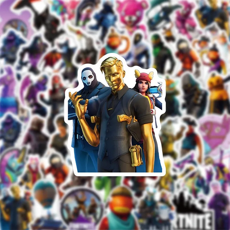Fortnites Graffiti Adesivi Gioco di cartoni animati Fortezza Notte Figure Adesivi di cancelleria Carino per chitarra Skateboard Ragazzi Ragazze Regalo