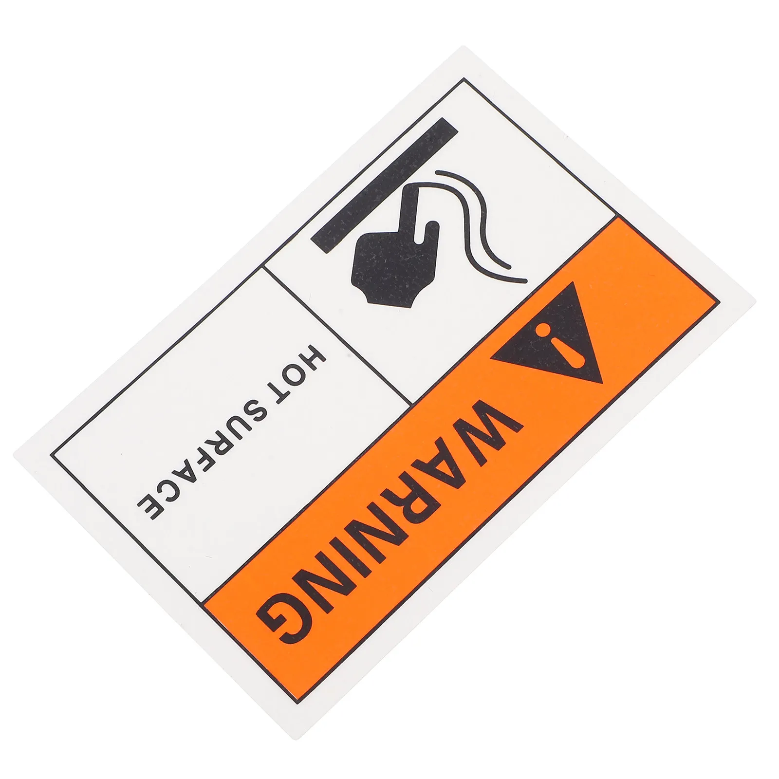 Self Adhesive Hot Surface Warning Stickers Plastic Safety Labels for Industrial Equipment Caution Danger Prevention Burn Safety