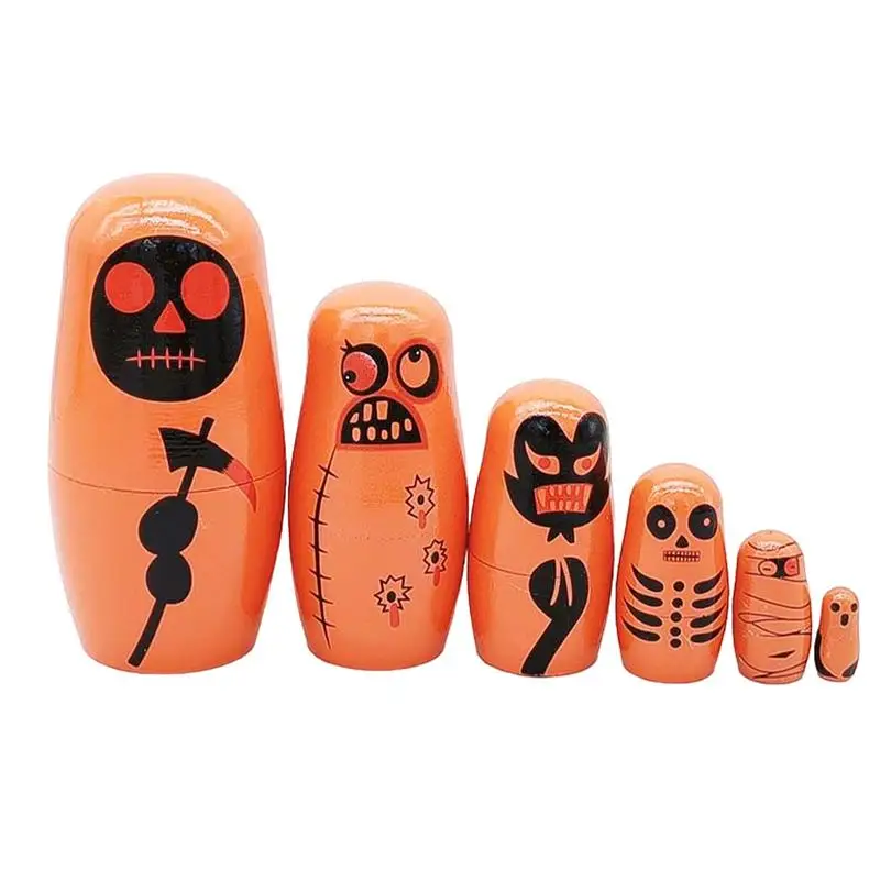 

Russian Nesting Dolls For Kids Wooden Halloween Dolls Russian Nesting Doll With Six Layers Nesting Doll Russian Nesting Dolls To