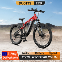 DUOTTS E29 Electric Bike 250W(Peak value of 750W) Motor 48V 13.5Ah Battery Off-road Electric Bicycle 27.5 Inch Fat Tire E-bike