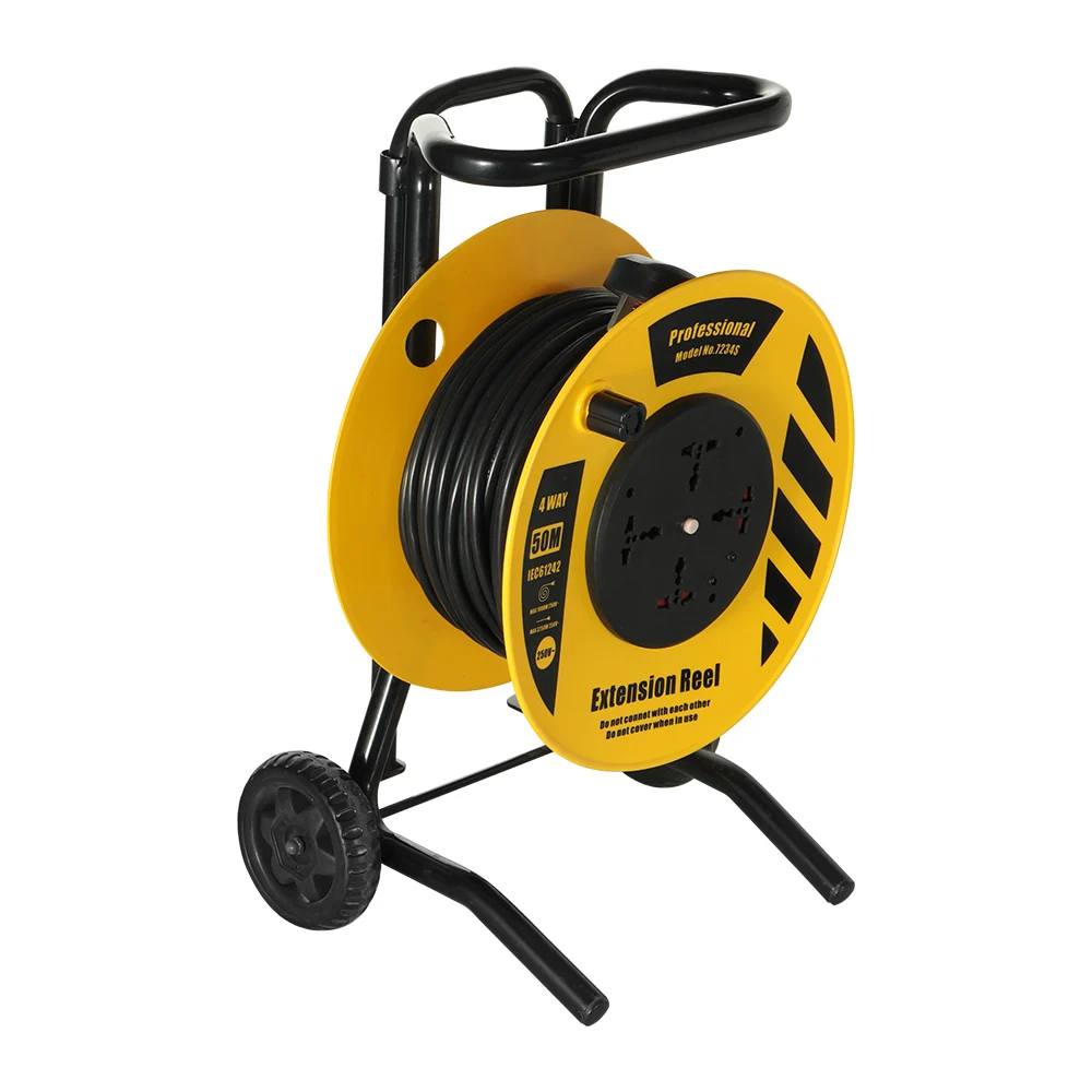 الاتحاد الأوروبي المملكة المتحدة العالمي كابل نحاسي بكرة تمديد الحبل مع 4 مآخذ BS ذكر IEC أنثى 3250 واط 13A المتاحة 20 متر 30 متر 50 متر الإصدارات #4