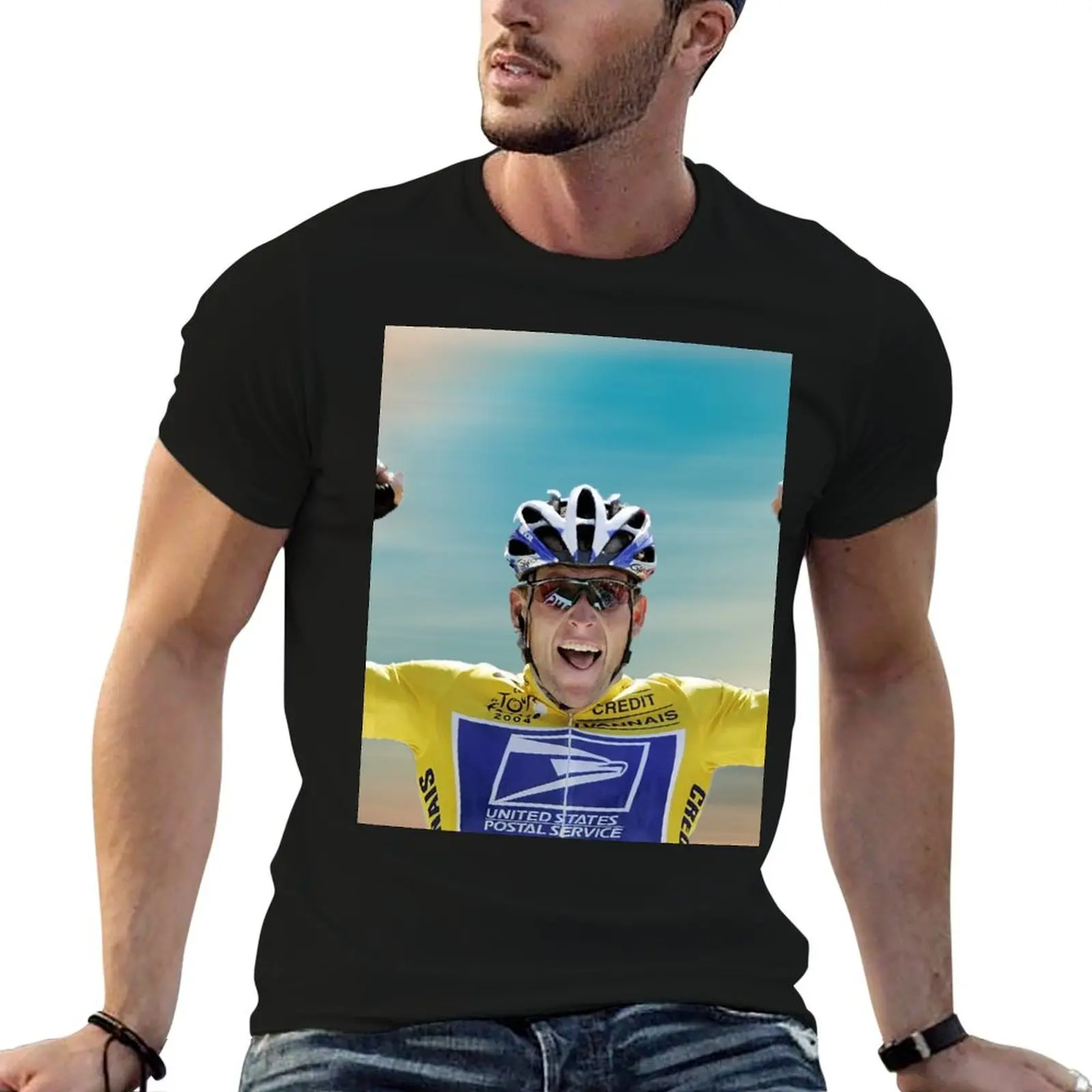 Lance Armstrong T-Shirt Anti-Wrinkle Short Sleeve T-Shirt
