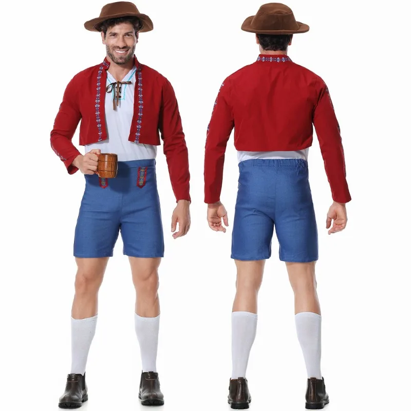 ألمانيا التقليدية مهرجان أكتوبر زي جديد مطبوعة الإسبانية مصارع الثيران تأثيري أداء زي اللعب