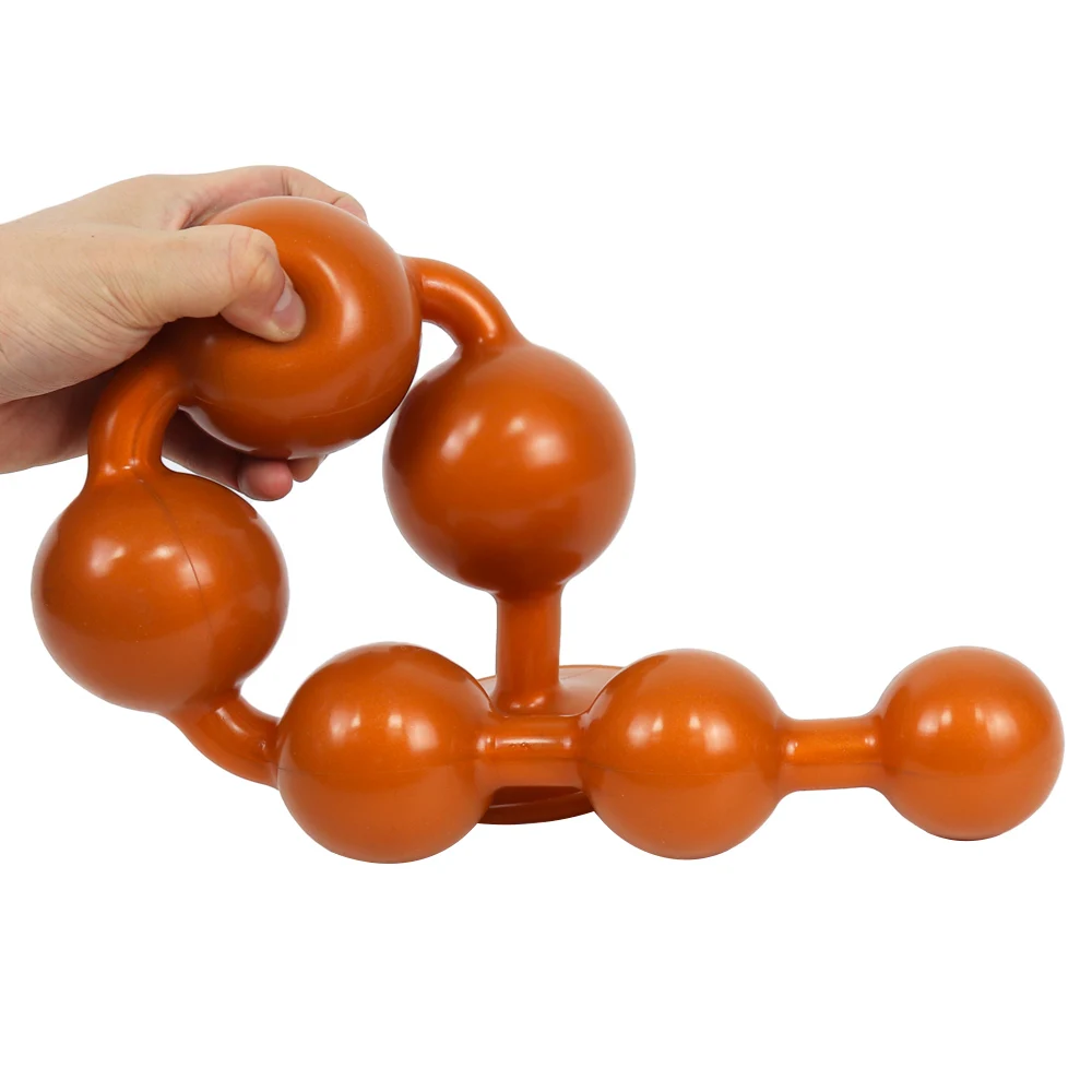 35cm-61cm Long Anal Beads Big Buttplug Vaginal Balls Anal Stimulation Pull Bead Dildo Intimate Goods Sex Toys for Woman Gay Men view 2