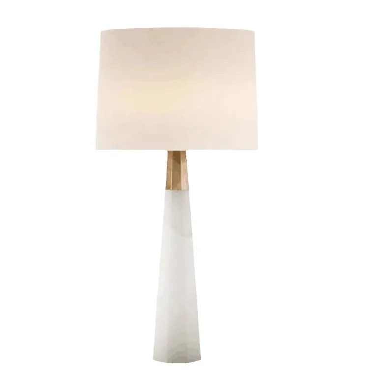 مصباح مكتبي أمريكي، طبيعي، رخامي، دافئ، بجانب السرير، بسيط، غرفة معيشة، ديكور