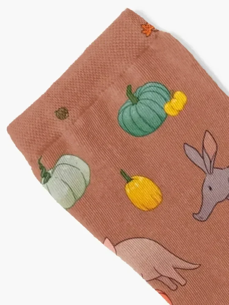 Aardvark and Pumpkins 1 جوارب هيب هوب رياضية مخصصة كروسفيت هيب هوب جوارب نسائية للرجال