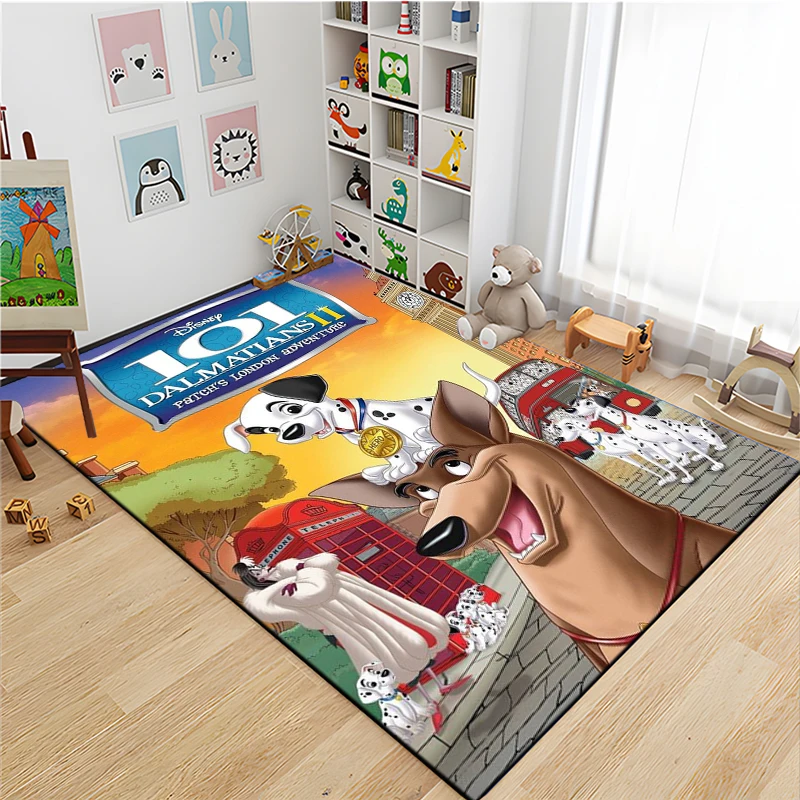 Disney 101 Dalmatians Cartoon Large Area Rugs 3D Carpets for Home Living Room Kitchen Bedroom Sofa Doormat Kids Floor Mats Decor