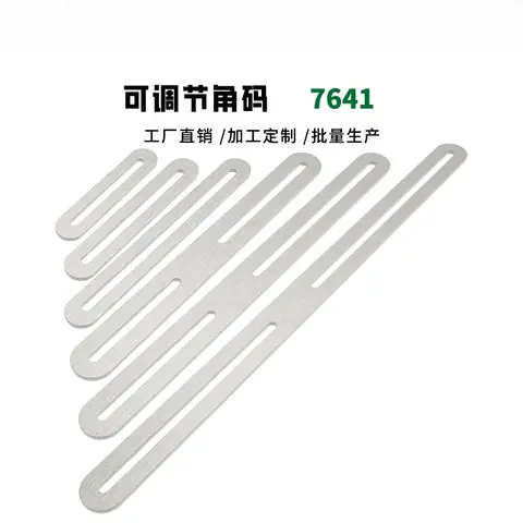 Slotted Hole Adjustable 90 Degree Rotatable Corner Bracket Dual Head 201 Stainless Steel Right Angle Shelf Support Bracket