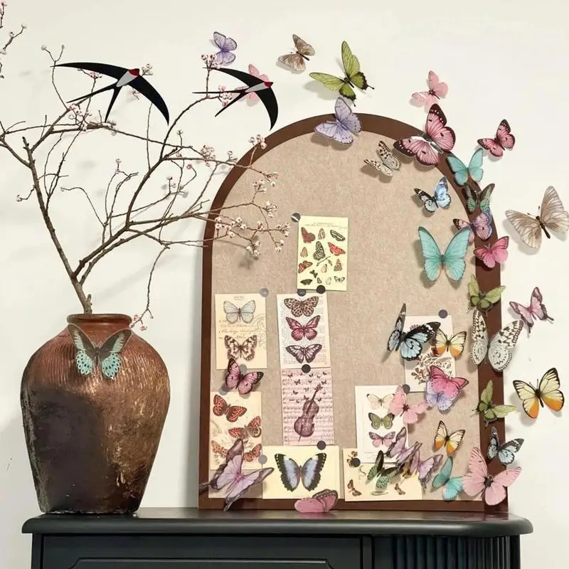 Butterfly Photo Collage Board Wall Hang Message Boards Household Photo Wall Background Boards Photo Display Wall Decor Sticker