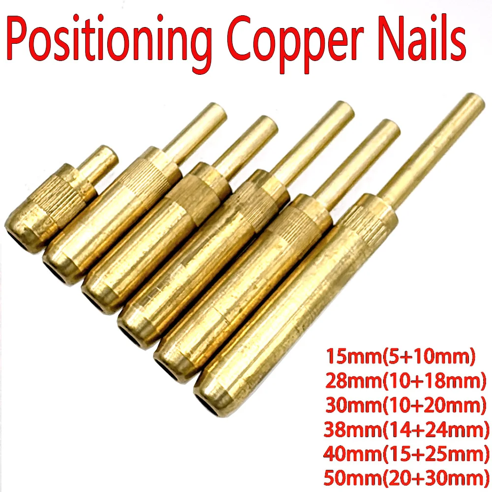 50pcs 15mm-50mm Elastic Spring Locating Copper Column Pins Locating Copper Nails for Bakelite Blister Sealing Molding Machines
