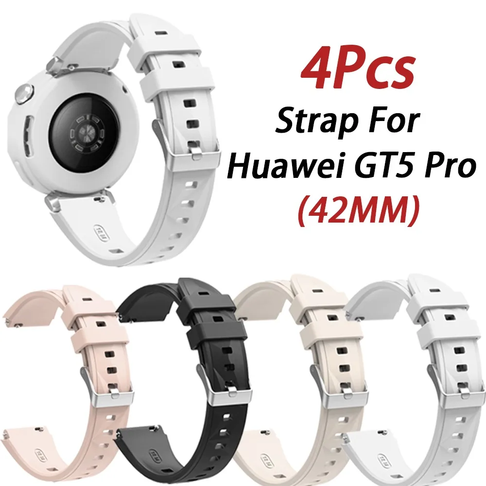 4Pcs Silicone Strap… - image
