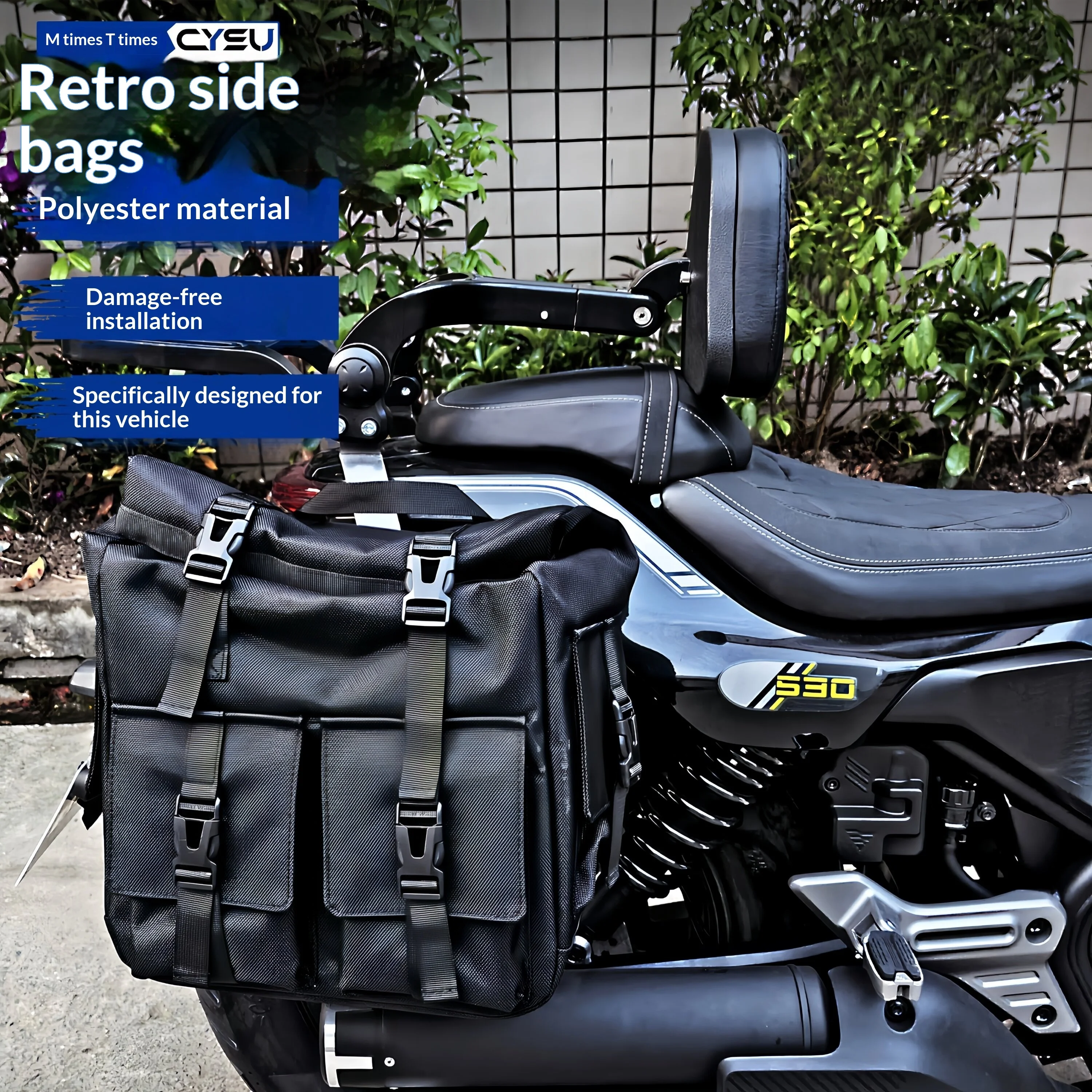 【Premium】For VOGE CU530 side bag, CU530 waterproof bag, canvas side bag modification accessories