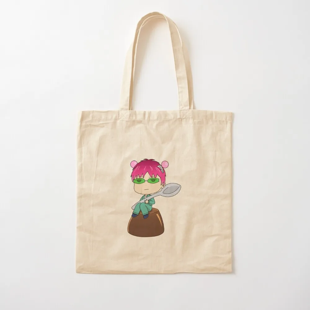 Saiki K. Coffee Jelly Tote Bag cute tote bag Woman shopper bag Canvas Tote