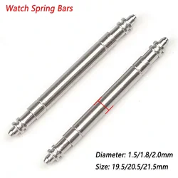 5pcs Big Fat Spring Bars 1.5/1.8/2.0mm Diameter Watch Band Pin for Rolex 19.5 20.5 21.5mm 316L Stainless Steel Durable Link Pins