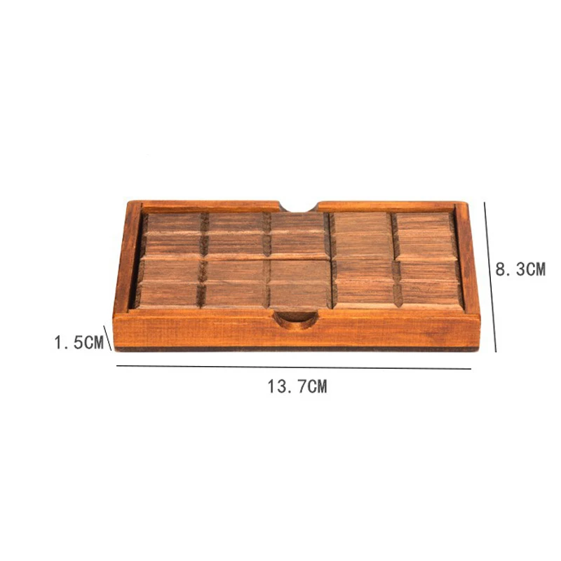 Chocolate Puzzle 3D Wood Secret Box Brain Games Adults Kids Luban Lock Educational Intellectual Toys Rompicapo Bambini