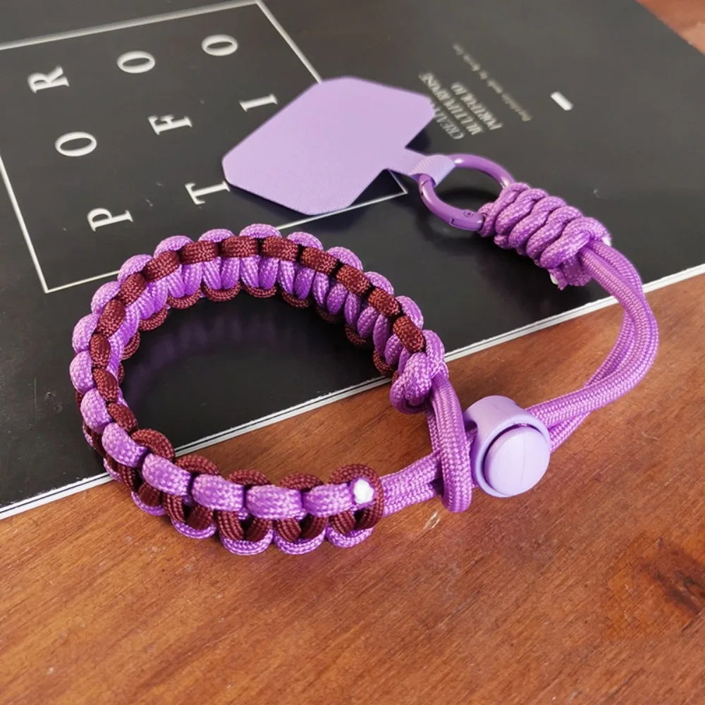 Colorful Woven Adjustable Phone Straps Polyester Anti-Lost Phone Case Braided Lanyard Trinket Exquisite