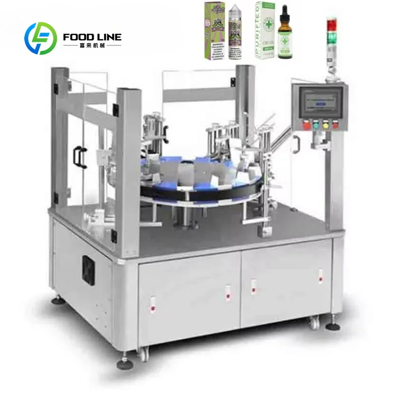 Customized New Design Auto Cartoning Machine Automatic Vertical Rotary Carton Boxing for Packaging Line for Plastic Material
