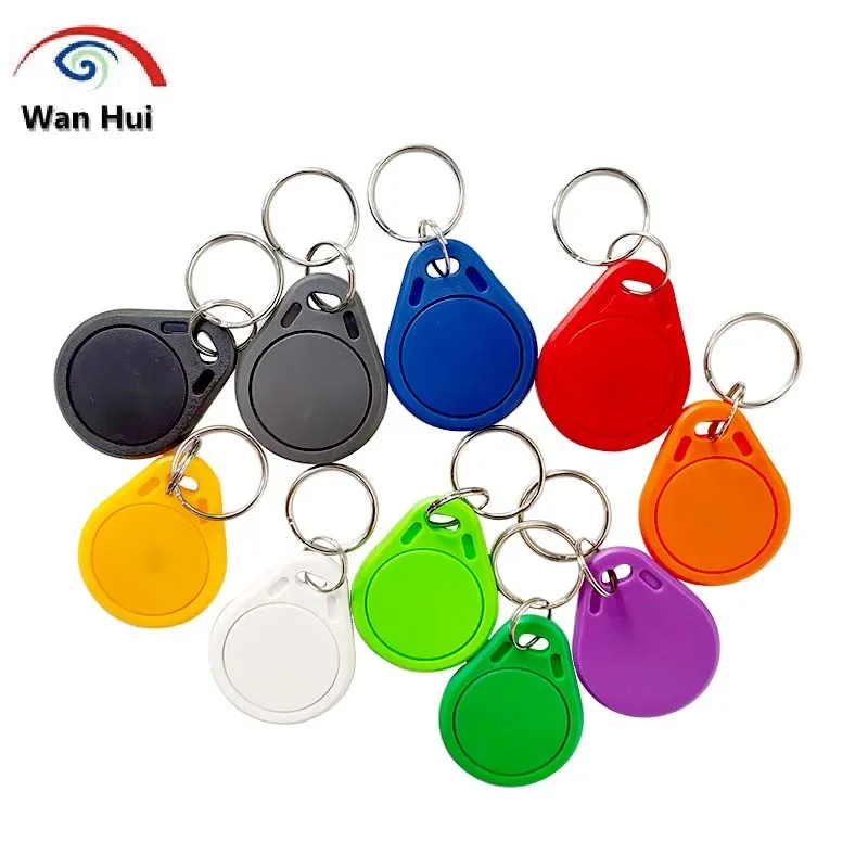 10Pcs UID IC Card NFC Tag 13.56 MHz RFID Keychains HF for S50 Block 0 Rewritable Copy Blank NFC метка llavero porte clé