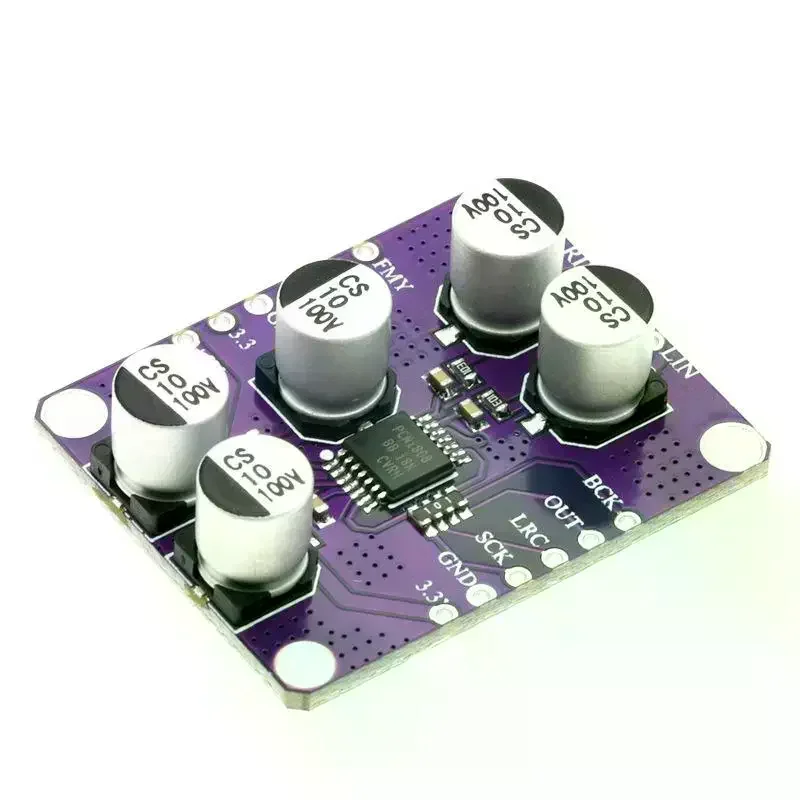 1pcs PCM1808 105dB SNR Audio Stereo ADC Single-Ended Analog-Input Decoder 24bit Amplifier Board Player Module