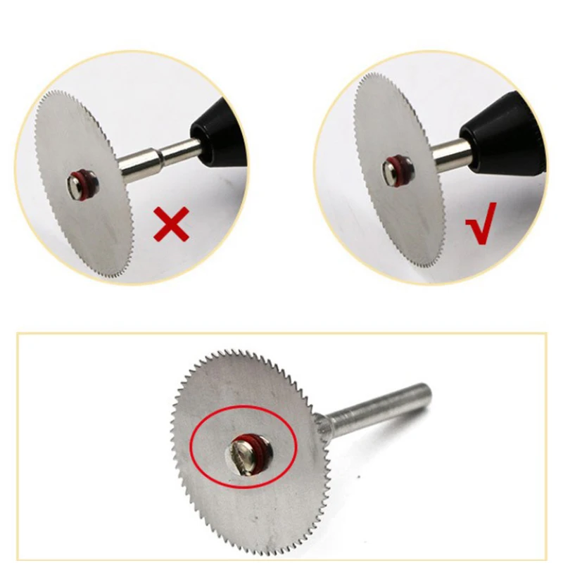5 шт. мини-набор дисковых пил из нержавеющей стали, отрезной диск по дереву для вращающихся инструментов Dremel с оправкой, режущий диск по дереву