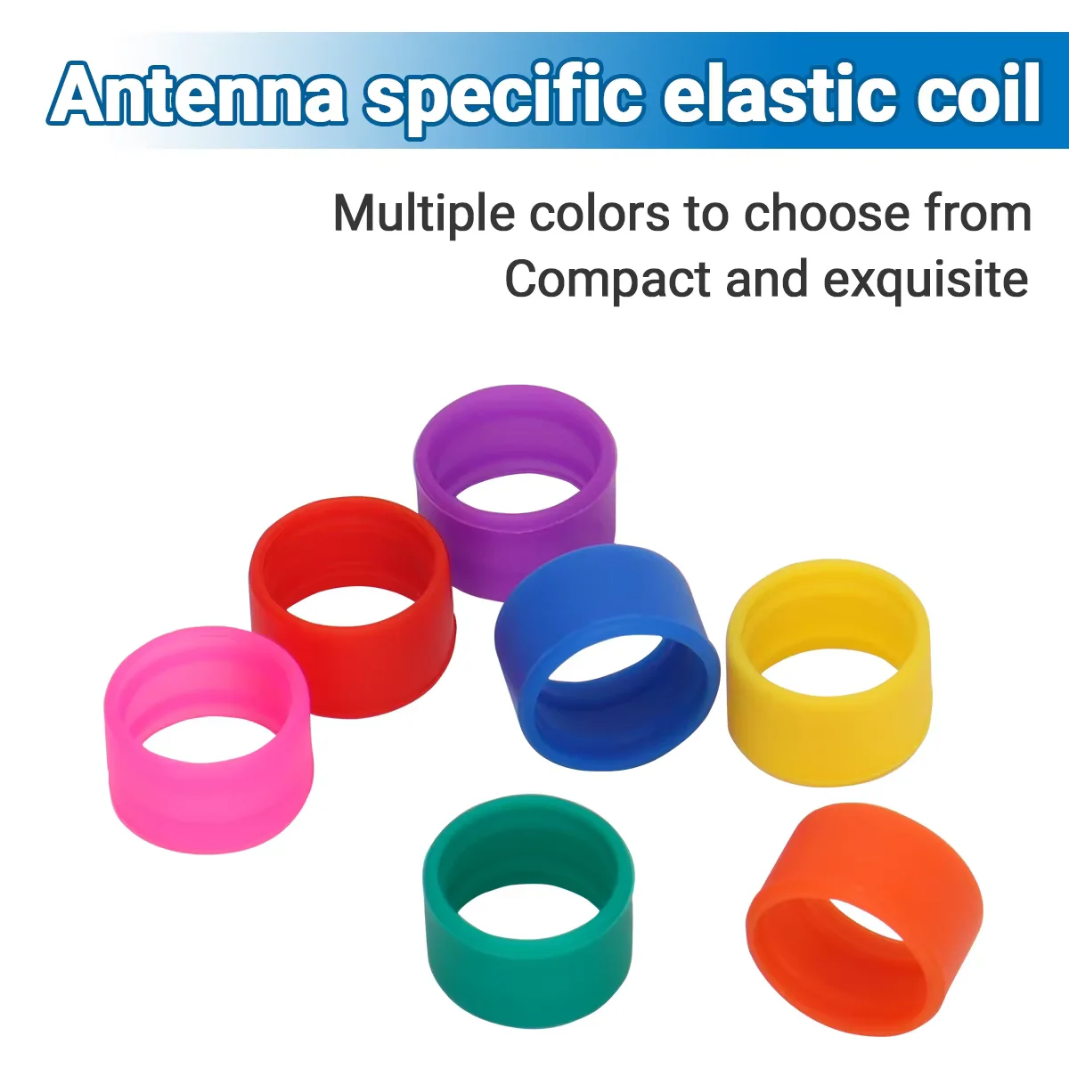 Antenna Specific Lightweight Tension Coil compatible with Baofeng  BF-888s UV-5R F22 BF-T20 UV-5RH UV-21PRO AR-152 with 7 colors