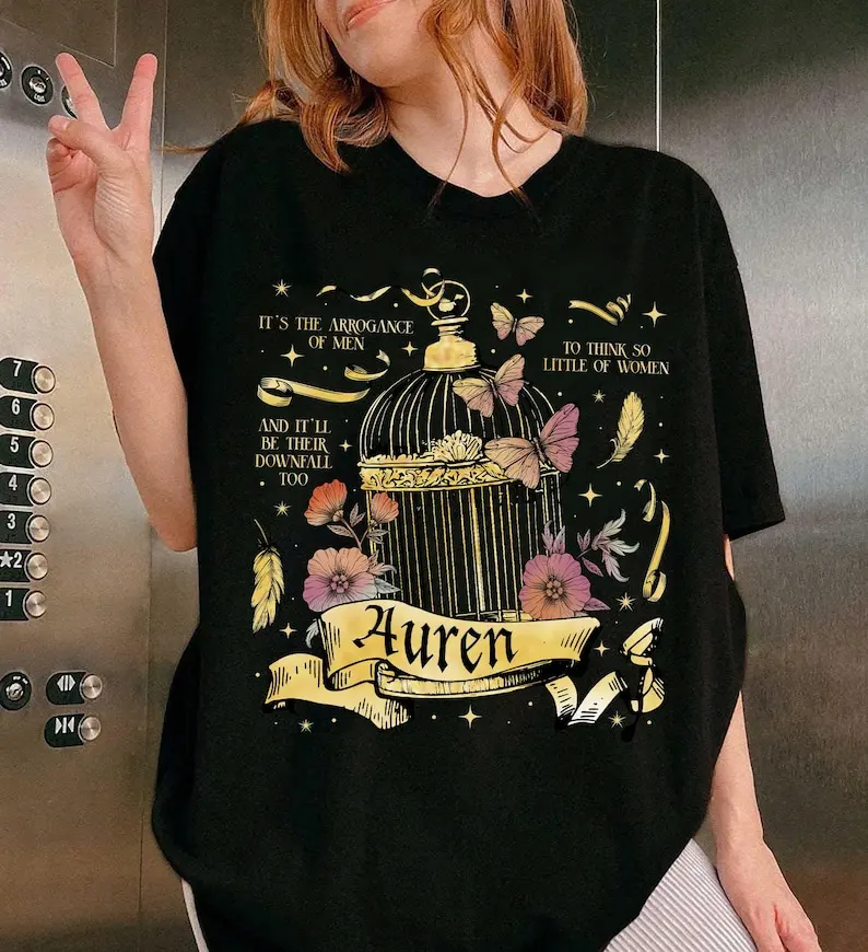 Plated Prisoner Shirt for Fan, Auren Goldfinch Shirt, Gold Cage Tee, King Ravinger, Commander Rip, Gild Glint Gleam
