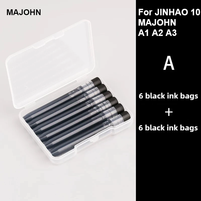 Für A1 A2 A3 JINHAO 10 Majohn A1 Presse Füllfederhalter Tinte Nachfüllpatronen 5,5 mm Kaliber Schule Bürobedarf Schreibwaren