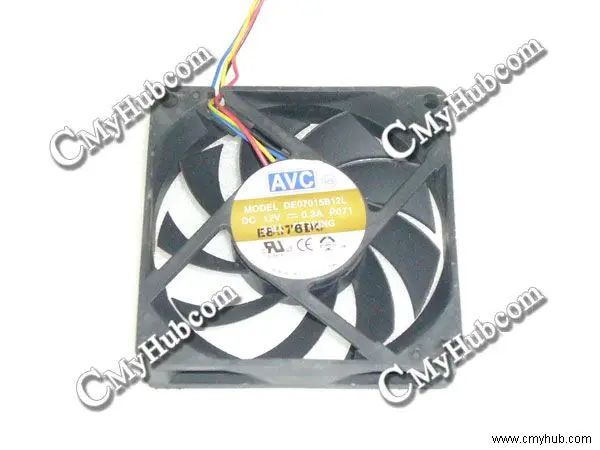 For AVC DE07015B12L P071 DC 12V 0.3A 7015 7CM 70mm 70X70X15mm 4Pin 4Wire Cooling Fan DE07015B12L P071