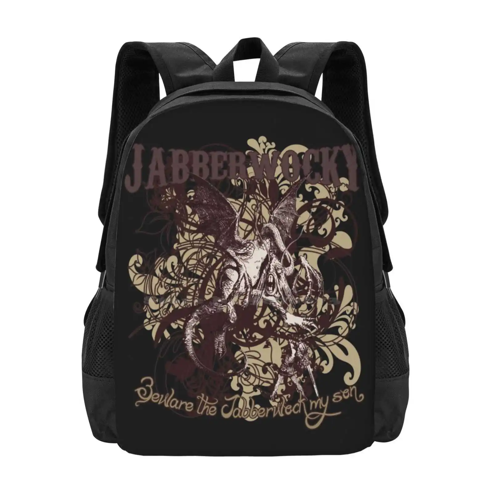 

Jabberwocky Carnivale Style Ver. Рюкзак 1, школьная дорожная сумка для ноутбука Alice Jabberwocky Lewis Carroll, оригинал