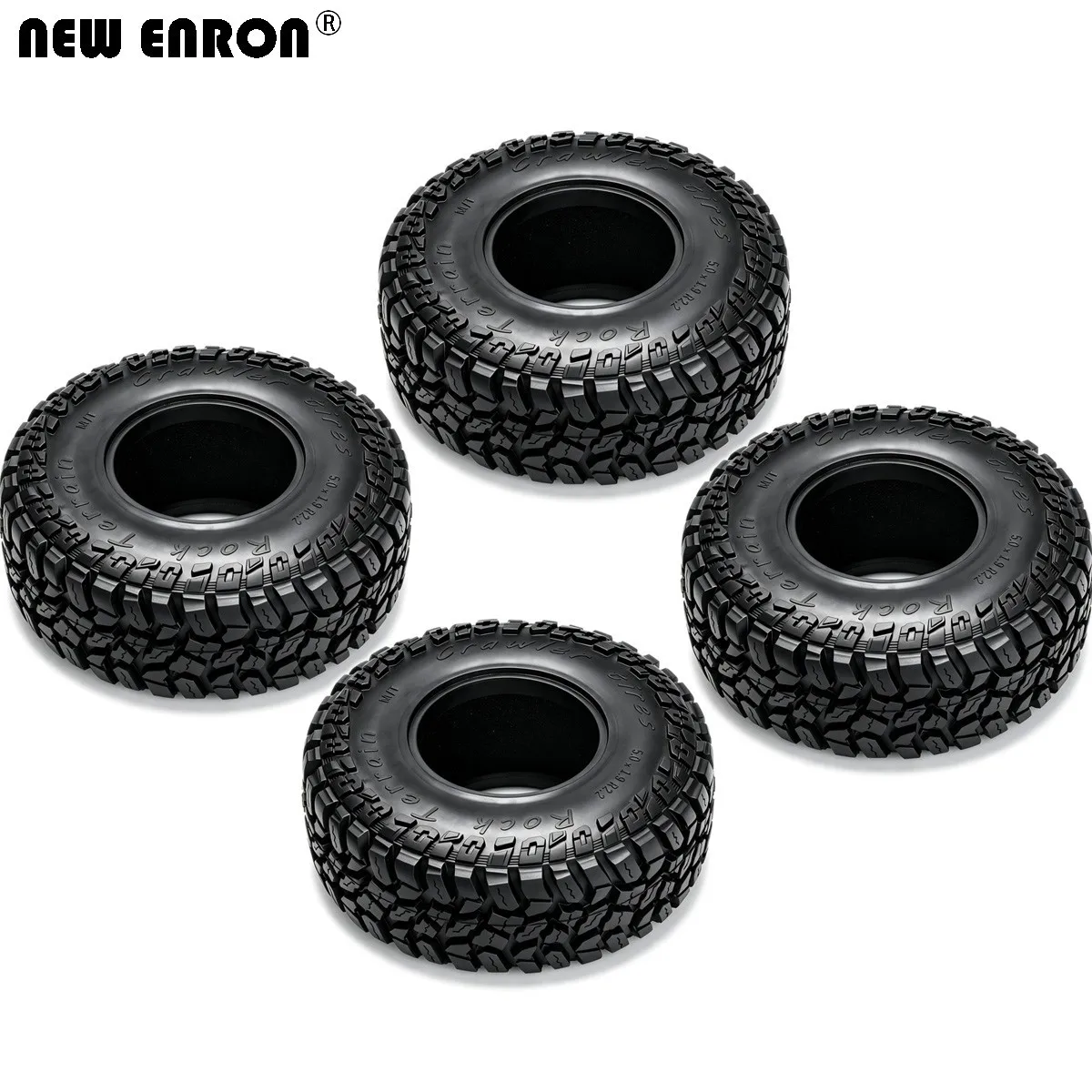 RC Crawler Rubber Tires Rock Terrain 128x48mm Tyres For 2.2 INCH 1/10 AXIAL Redcat