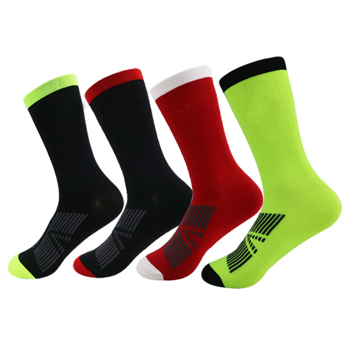 1 pair of cycling socks, mountain racing socks, sweat absorbing and breathable running socks