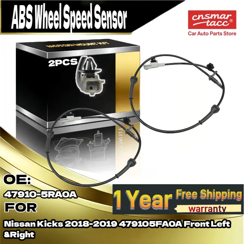 

2 шт. передний левый и правый датчик скорости колеса ABS 479105FA0A для Nissan Kicks 2018-2019