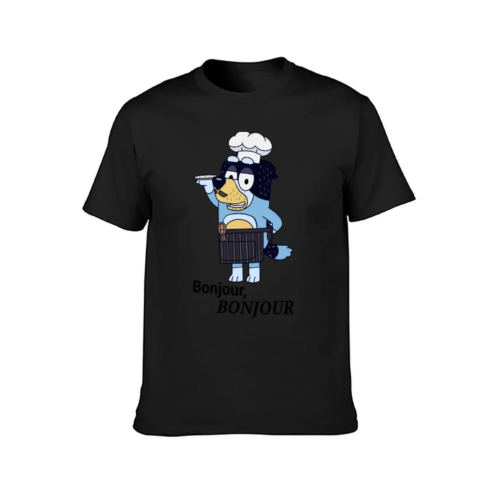 BONJOUR, bonjour T-Shirt anime clothes kawaii clothes T-shirts for men cotton