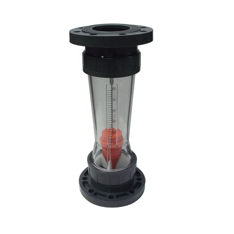 high accuracy 120 lpm panel air flow meter Acrylic glass rotameter oxygen flowmeter and adapter to