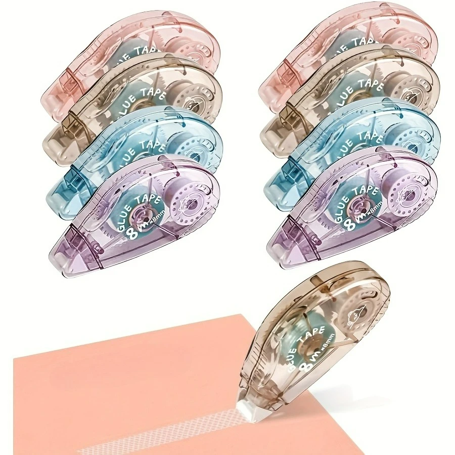 

1pc Transparent Glue High Beauty Manual Double Sided Adhesive Student Cute DIY Handmade Rubble Tape, Correction Tape