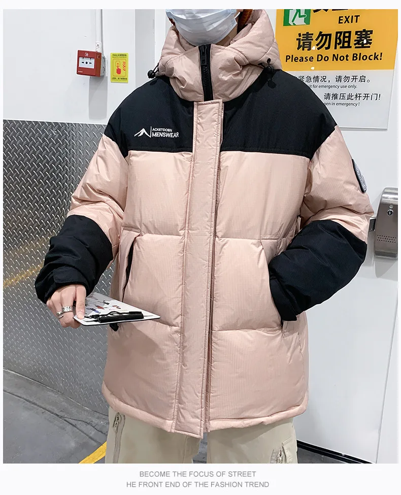 Men's Down Coats Parkas Loose-Fitting Winter Jacket Man Women Goose Down Jacket Warm Thick Casual Outdoor Puffer Padding HXY1672