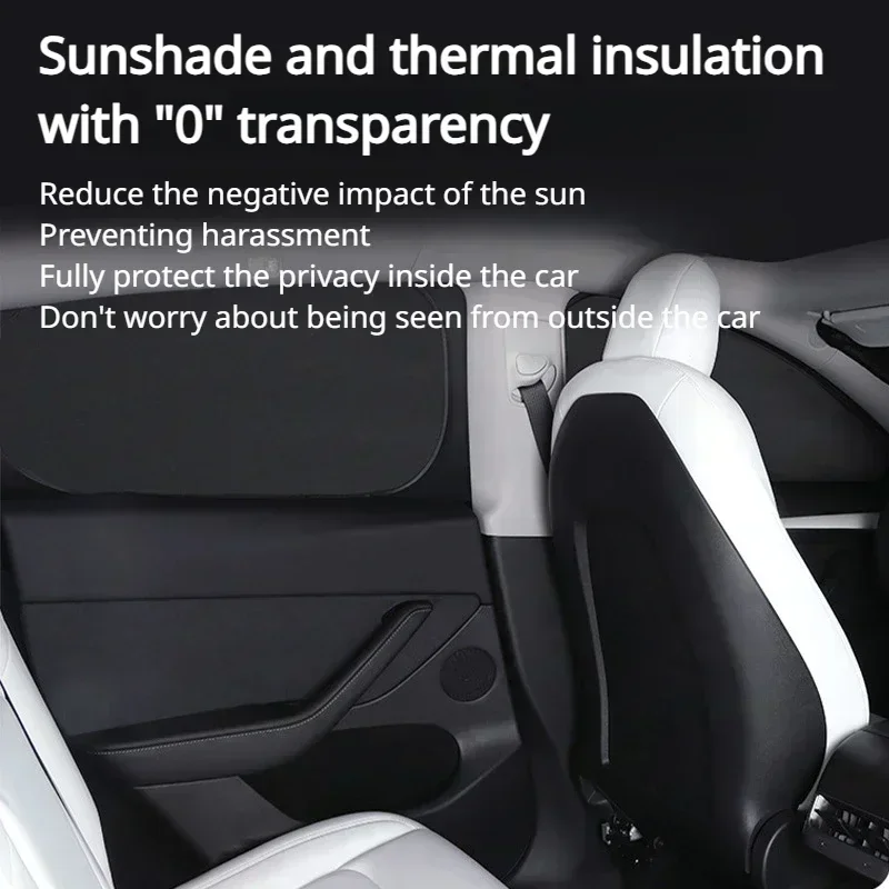 For Tesla Model 3+ Highland 2024 Car Side Window Sunshade Front Rear Windshield Privacy Window Screen SunShade Accessories